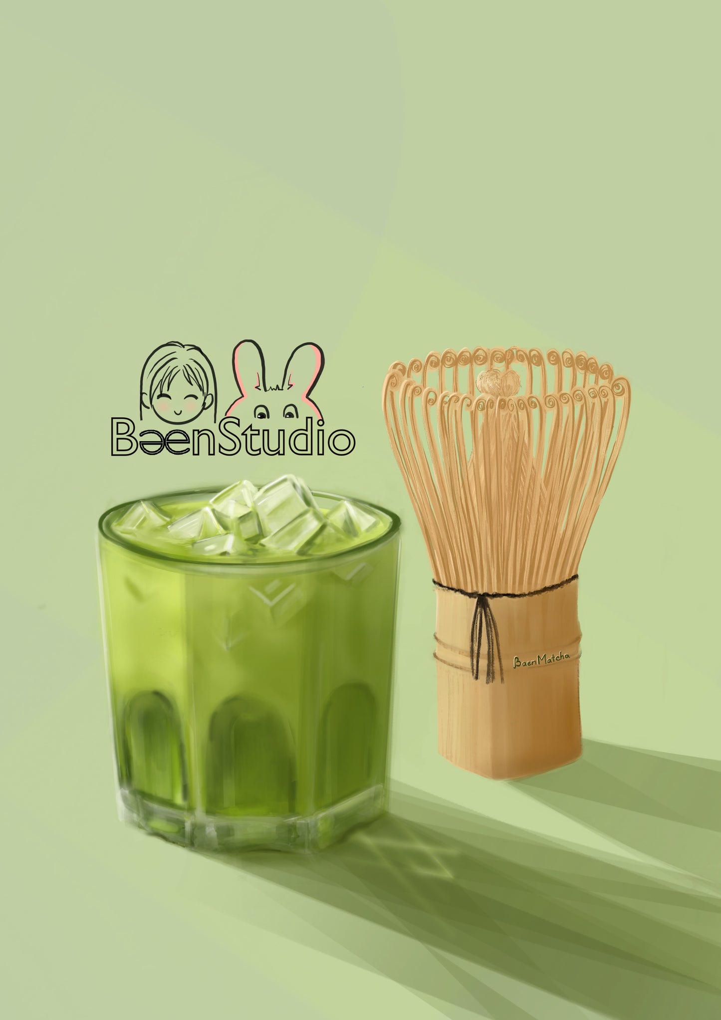 Baenmatcha Vinyl sticker set
