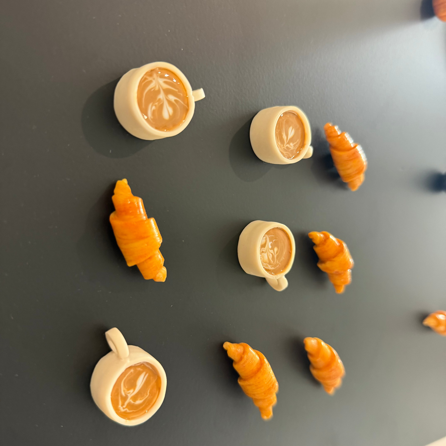 Coffee & Croissant Magnetic Tic-Tac-Toe