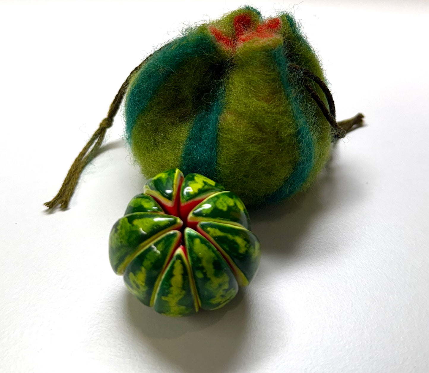PRE-ORDER | Watermelon Magnets with Felt Pouch