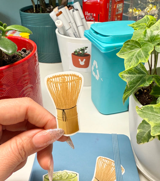 BaenMatcha Whisk Vinyl Sticker