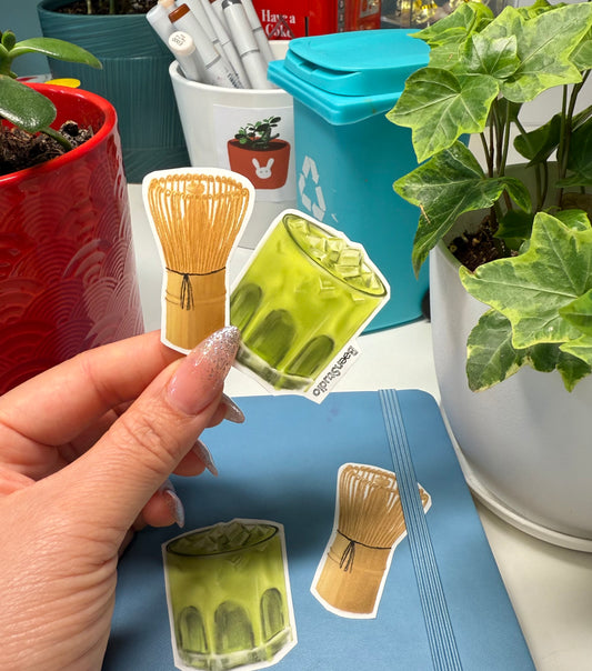 Baenmatcha Vinyl sticker set